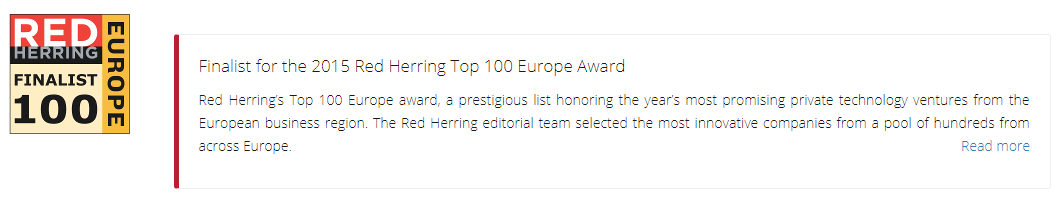 Red Herring 100 Finalist Europe