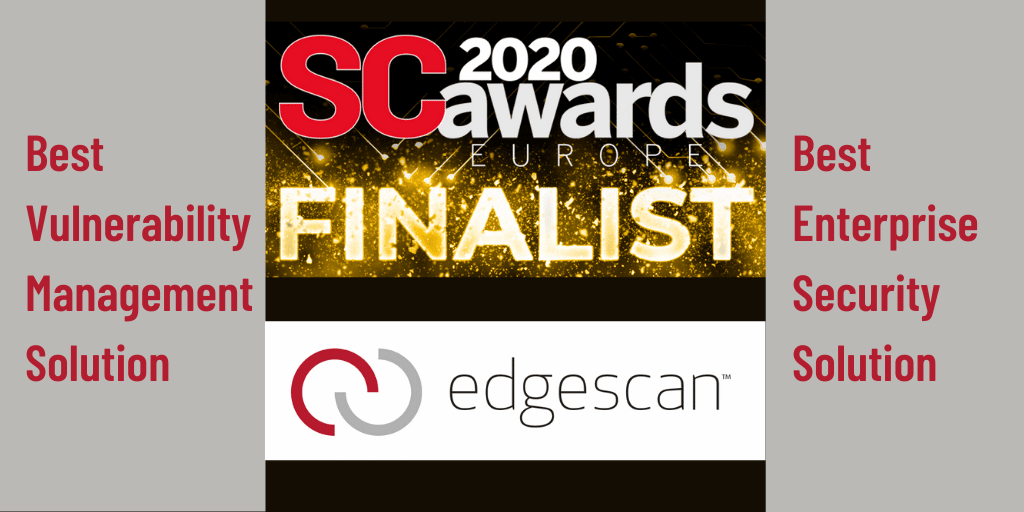 Edgescan Shortlisted Twice for SC Awards.