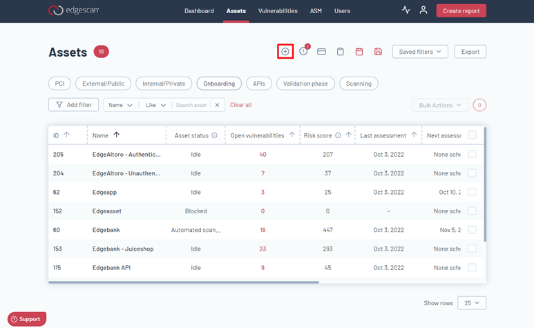 Self Service Feature - Assets