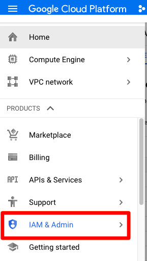 Google Cloud Platform - IAM & Admin