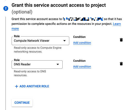 Google Cloud Platform - Grant this service account access to project