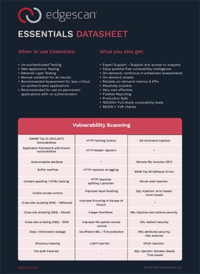 Essentials Datasheet